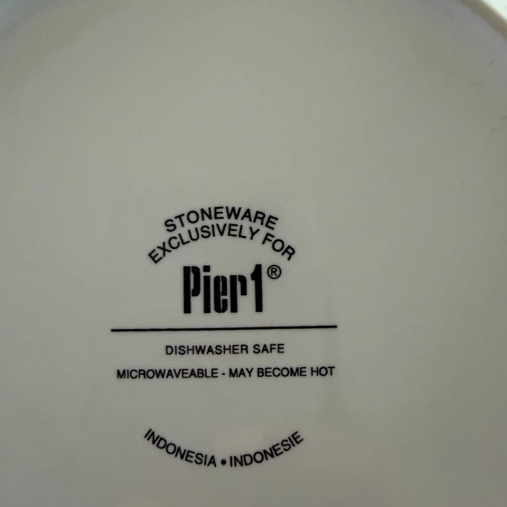 Pier 1 Red Bird and Floral Plate